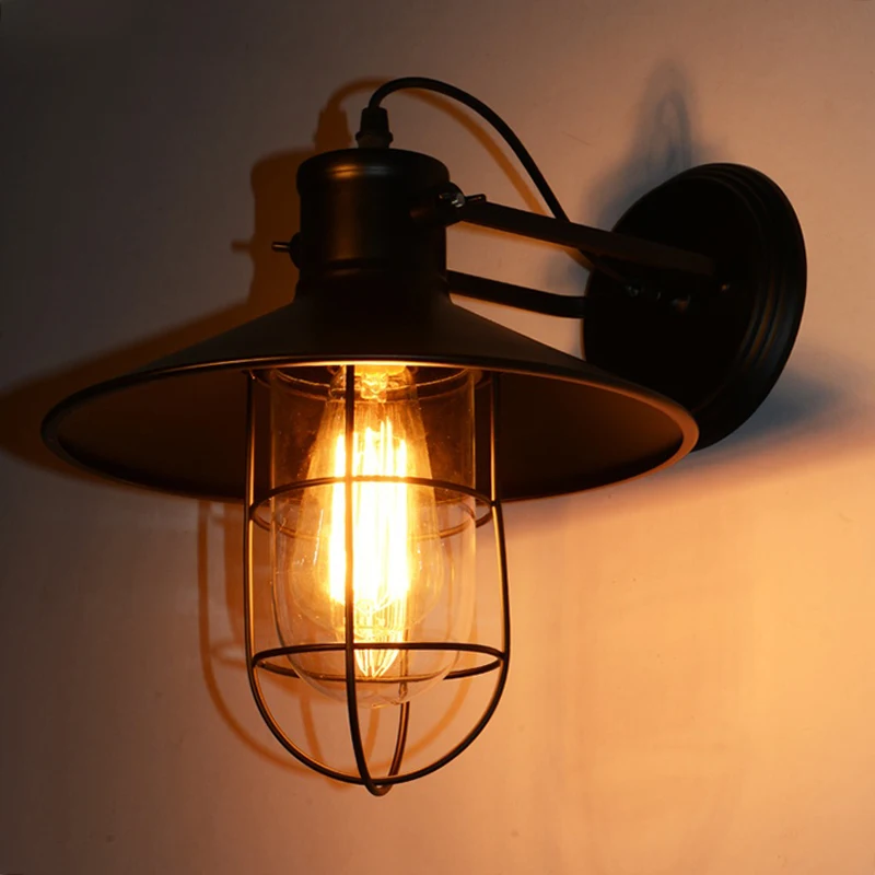 Лофт винтажные Настенные светильники Американский промышленный настенный