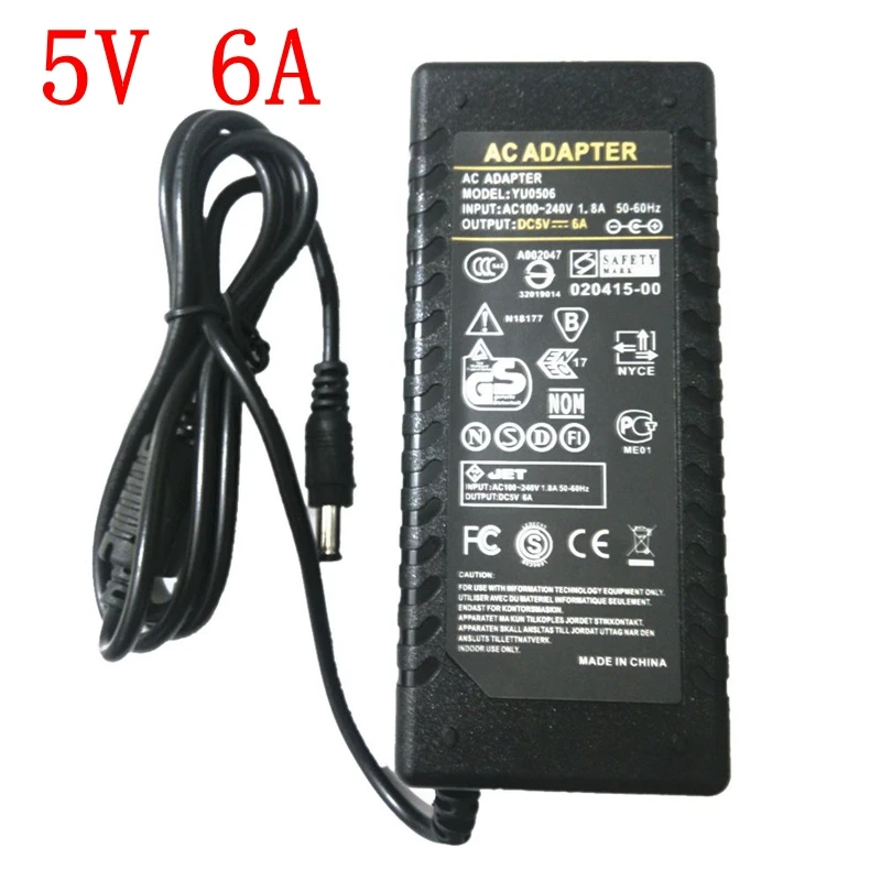 110V 220V AC в DC 5 V/12 V/24 V адаптер питания трансформатор освещения 1A/2A/3A/4A/5A/6A/8A/10A 5,5x2,1mm для светодиодные ленты Драйвер