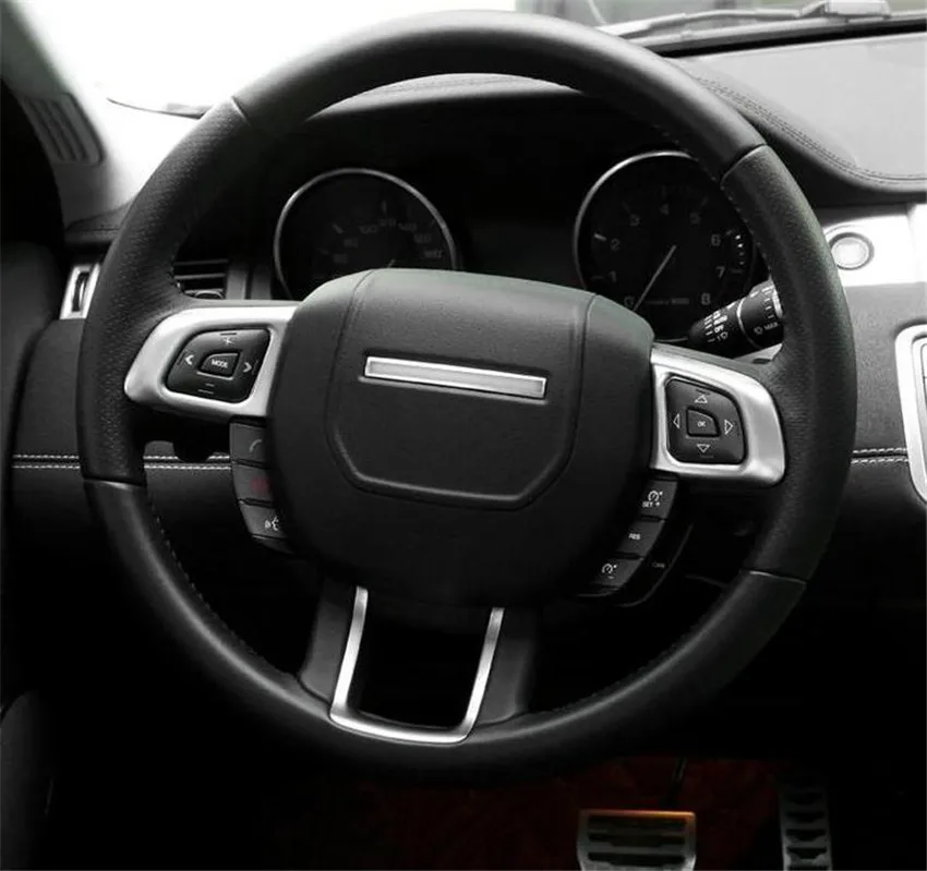 2 шт./компл. Авто Руль блестки Накладка для Range Rover Evoque 2012 2016 рулевое колесо