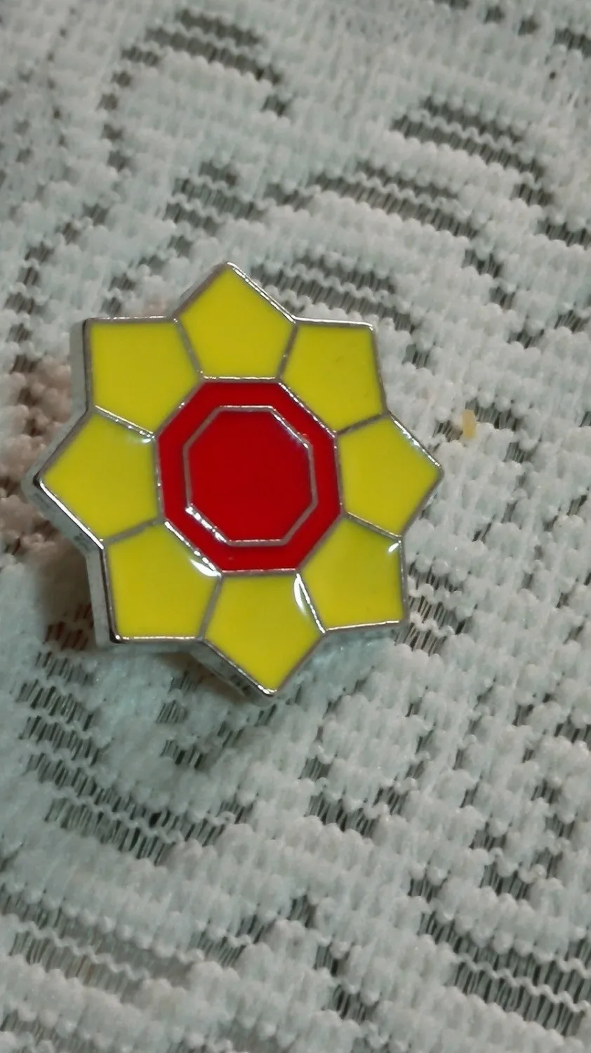 Карманный Монстр покемен Канто 8 металлическая Лига значок Pin Pip Gen красный