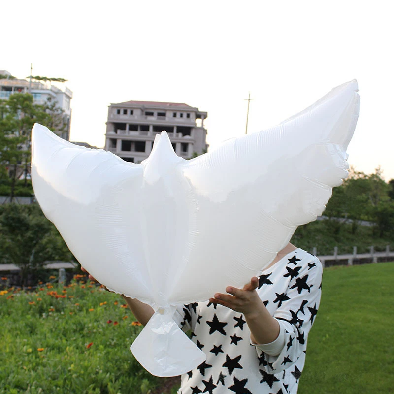 105*48 см Романтический белый голубь надувные гелием воздушный шар Свадебная