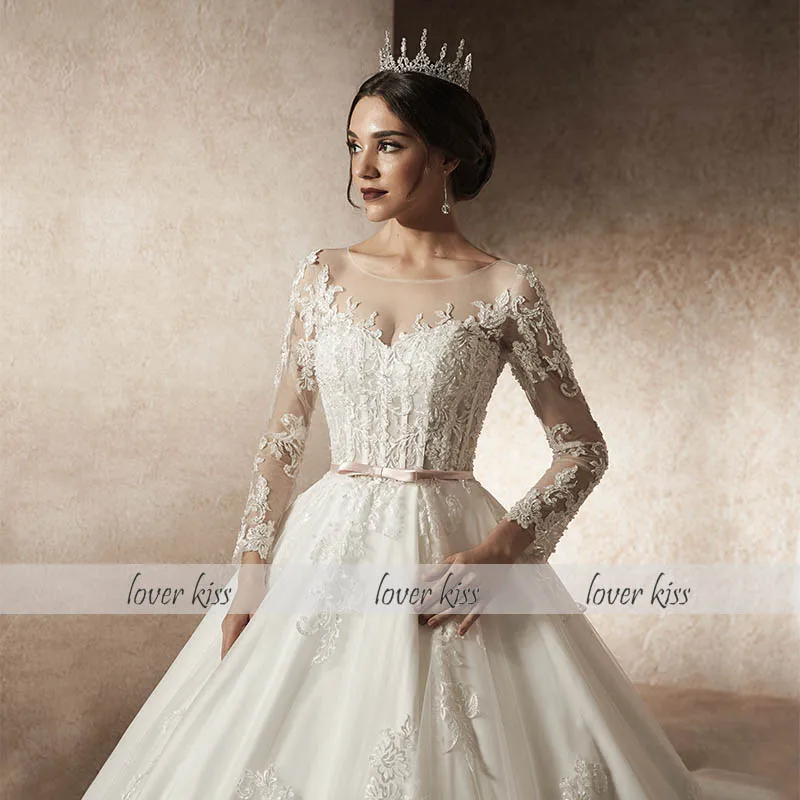 Любовник Поцелуй Vestido De Noiva 2021 свадебное платье Роскошные Одежда с длинным