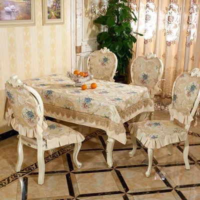 

High grade Europe Chair cover Handmade lace chair cushion set dining chair covers
