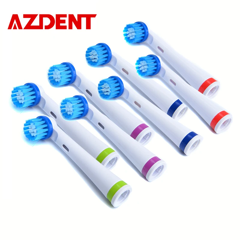 Насадки для электрической зубной щетки Azdent 8 шт./лот подходит популярной зубная