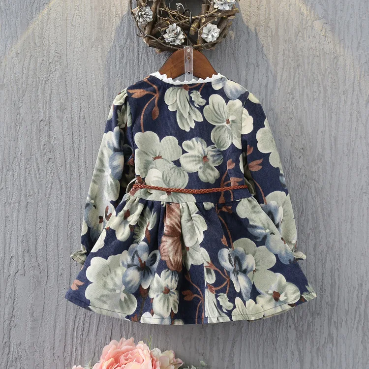 Fashion Girl Dress Kids Flowers Dresses Children Lace Cute Baby Clothes Birthday Party Autumn Princess | Детская одежда и обувь