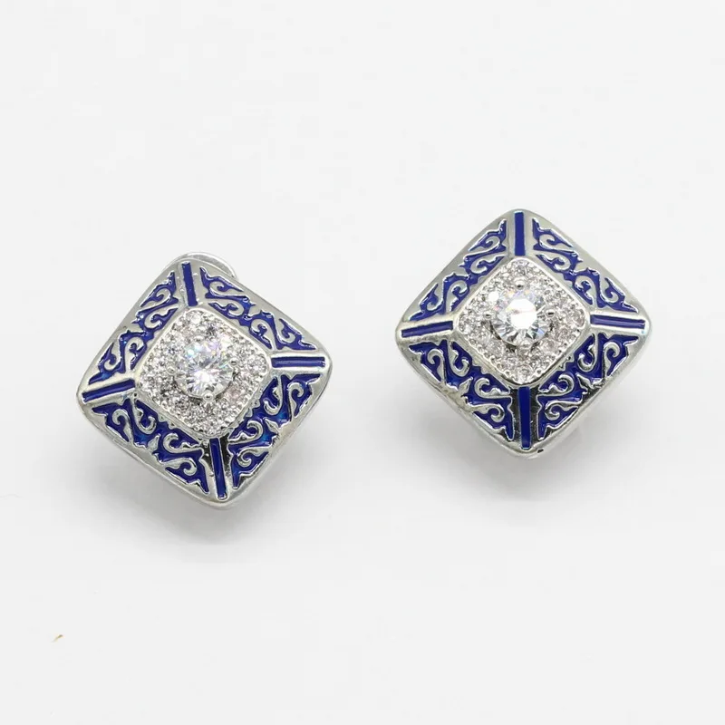 Женские сережки кольца в квадратной форме серьги с подвеской Бесплатная