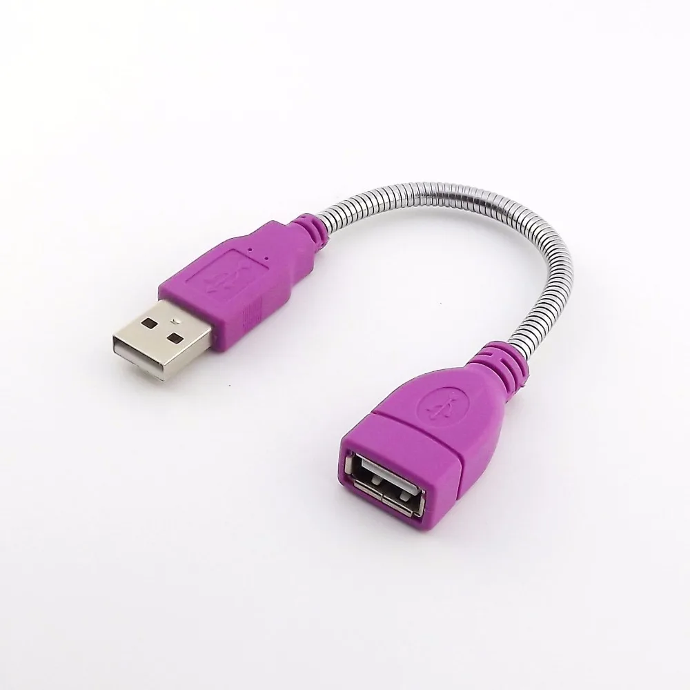 1 шт. гибкий металлический Удлинитель USB 2 0 A папа-мама 15 см | Электроника