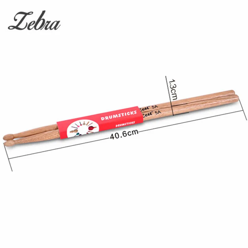Zebra 1 пара 5A прочные палочки из дуба для ударных музыкальных инструментов