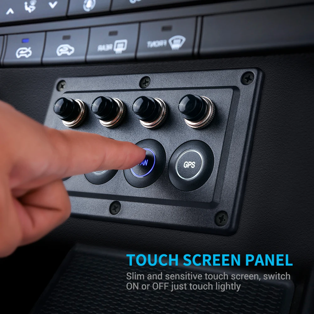 Предварительно Проводная Светодиодная панель-выключатель micголоволомка 12 В/24 В 4