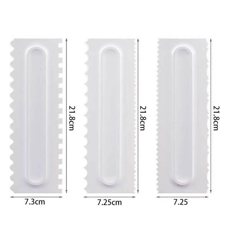 Пластиковый скребок для торта шпатель помадки 3 шт./компл. | Дом и сад