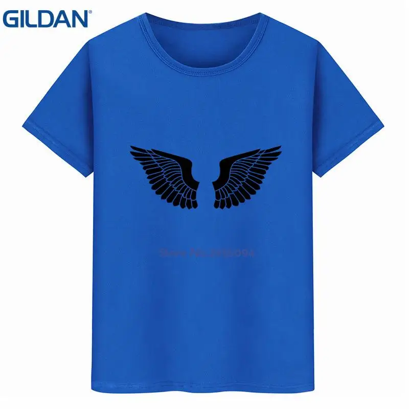 Pattern mens tshirt round Neck black men Short Sleeve tee shirts Euro Size Homme Bird Wings Casual HipHop Tops | Мужская одежда
