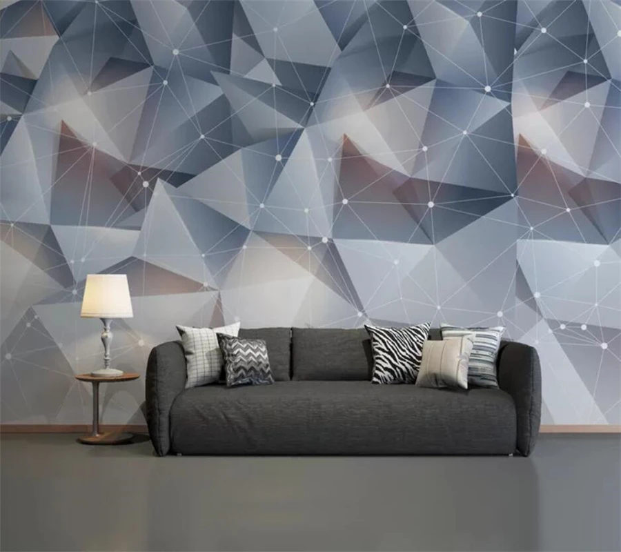 

papel de parede Custom wallpaper 3d photo murals stereo geometry abstract background wall living room bedroom wallpaper 3d mural