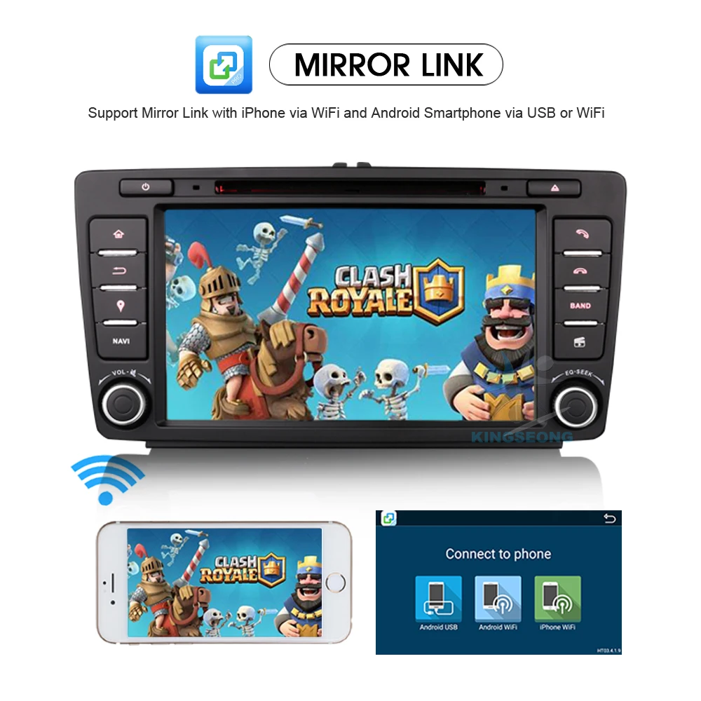 Восьмиядерный Android 6 0 Автомобильный DVD GPS Авторадио для SKODA OCTAVIA 2009 2012 CD