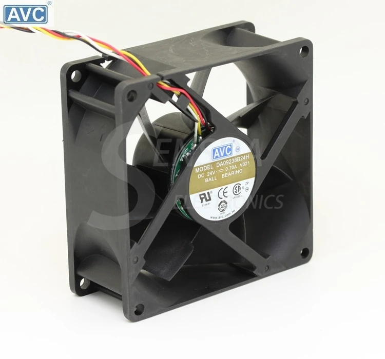 Для компьютера AVC DA09238B24H 018 DC 24V 0.7A 92x92x38 мм инвертор сервера квадратный вентилятор