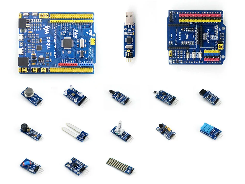 Waveshare STM32 STM32F103RBT6 ARM Cortex M3 макетная плата совместима с NUCLEO F103RB + сенсорами пакет IO