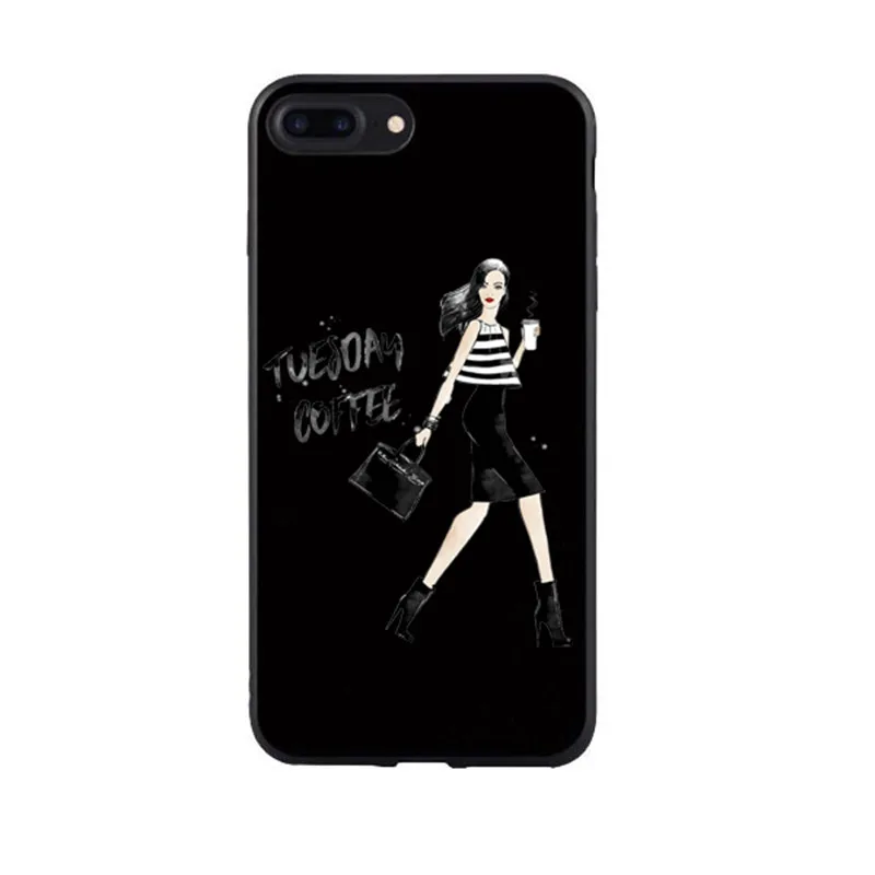 TPU Goddess VOGUE Art Princess для девочек, мягкий силиконовый чехол для iPhone 11 11Pro Max X XR XS Max 8 7 6 PLUS 5 - Цвет: TPU