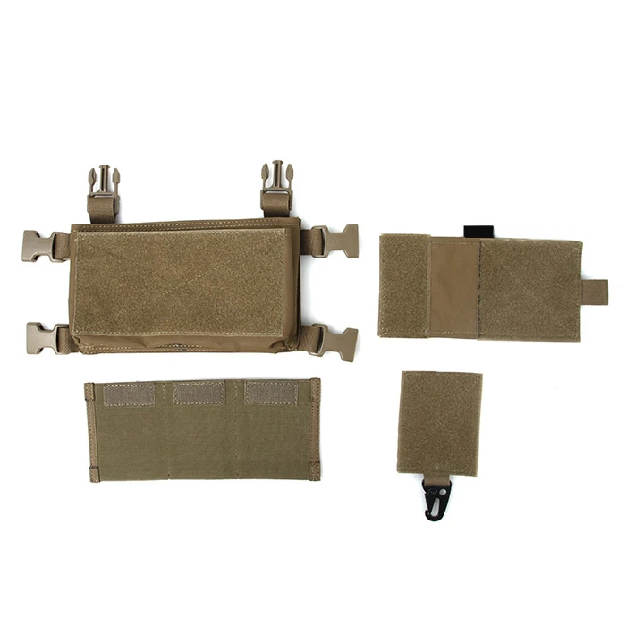 TMC Cordura микро грудь Риг Передняя шасси журнал сумка набор Койот коричневый