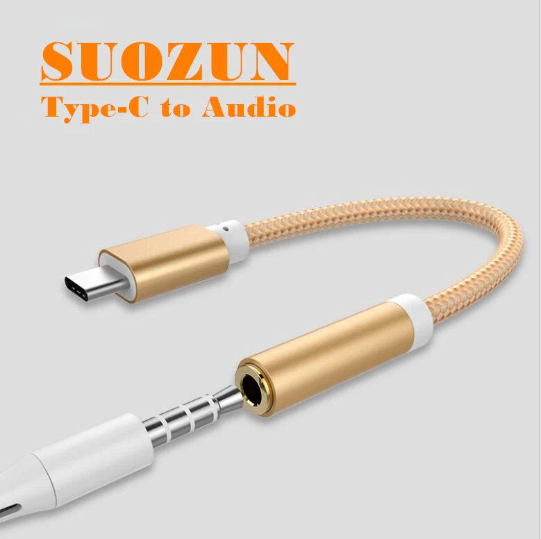 Адаптер для наушников SUOZUN Type C-3 5 USB 3 1 Type-C мм AUX аудиоразъем конвертер гарнитура |
