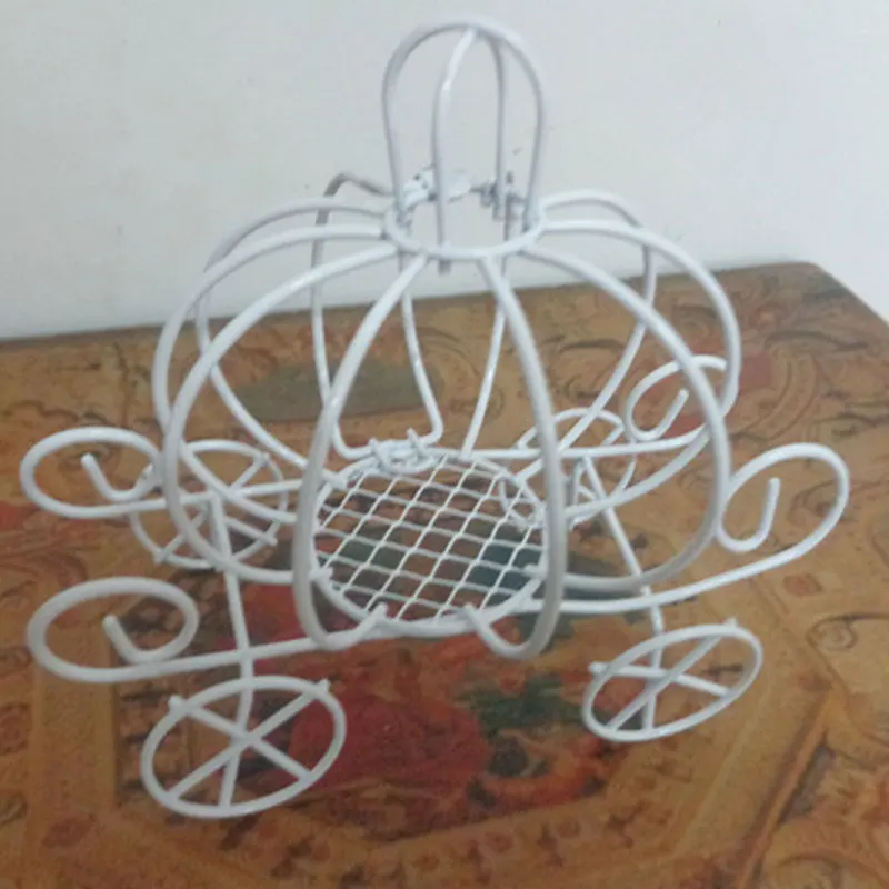 Автомобиль форма Тыква Перевозки белый Железный конфеты свадебное оформление