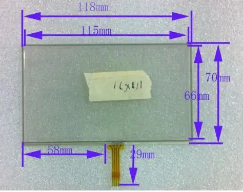 Дигитайзер сенсорного экрана с сенсорным экраном 5 линий сопротивления