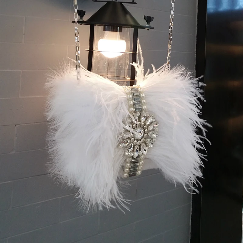 Женская Роскошная сумка с жемчугом и кисточкой элегантная Наплечная Сумка из