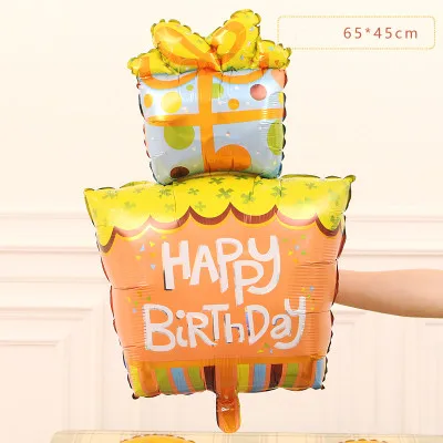 Cake С днем рождения воздушные шары Конфеты Мороженое пончики леденец торт фольга надувные воздушные шары Свадебный декор Детские принадлежности для душа - Цвет: Cake