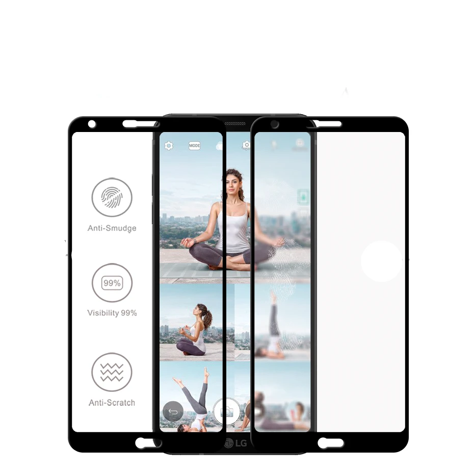 Защитная пленка WolfRule для экрана LG G6 из закаленного стекла с полным покрытием H870 H873.