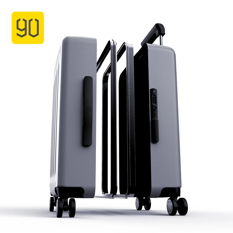 НИНЕТИГО 90ФАН 24-дюймовый Легкий Алюминиевый Каркасный Чемодан PC Спиннерное Колесо Переносной Багаж для Путешествий и Отпуска.