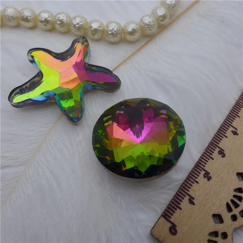 Металлическое покрытие/радужное стекло Подвеска Люстра капли хрустальная лампа