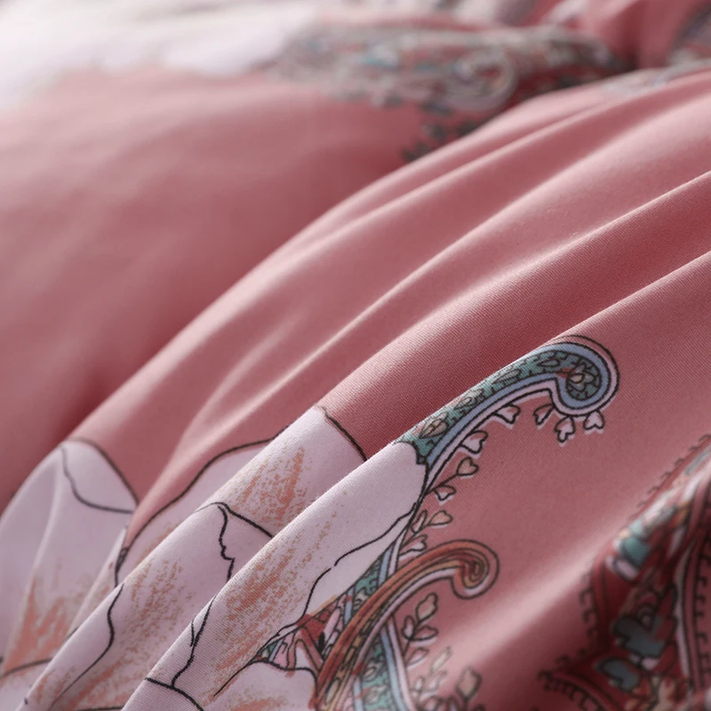 Роскошное зимнее одеяло с принтом из 100% перьев толстый пододеяльник в форме