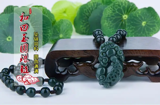 Синьцзян хетиань натуральный нефритовый Будда кулон счастливый рычаг открытый