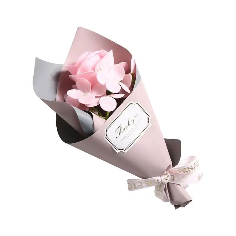 Pink Инновационный одиночный розовый ручной мыло цветок для Дня матери мини букет подарок на день рождения подарок на день Святого Валентина - Цвет: Pink