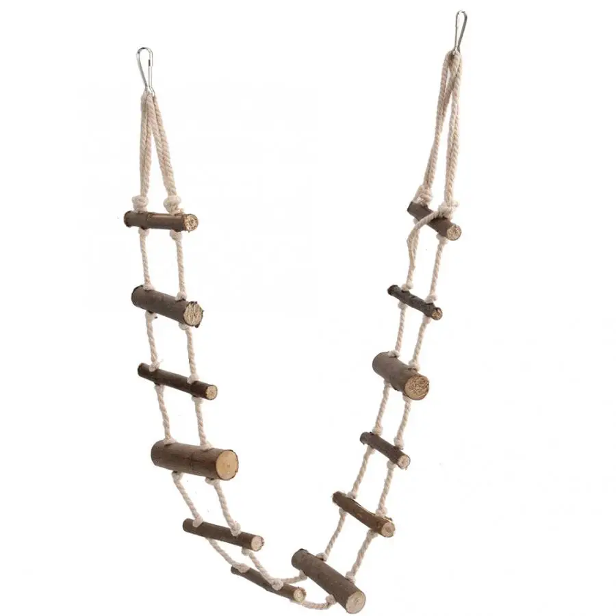 Игрушки для птиц домашних животных хомяк мягкий длинный скалолазание лестница