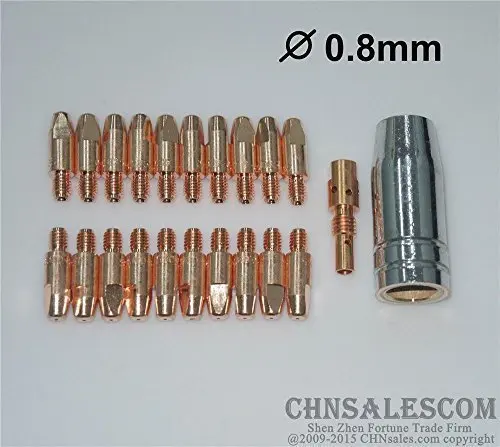 CHNsalescom 22 шт. MB 25AK MIG/MAG сварочный пистолет Контактный наконечник 140,0051 газовое сопло наконечник держатель