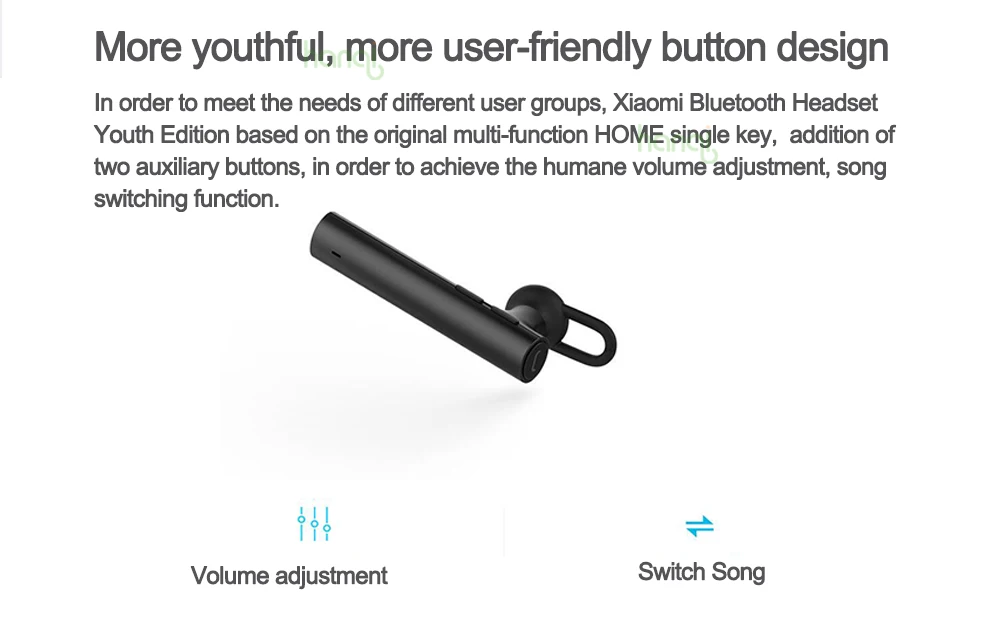 Оригинальная Xiaomi mi bluetooth-гарнитура, наушники Youth Edition, беспроводные Xiao mi Bluetooth 4,1, наушники со встроенным mi c
