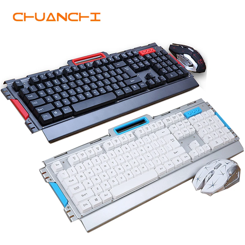 Оригинальная оригинальная Беспроводная игровая клавиатура CHUANCHI 2 4G и оптическая