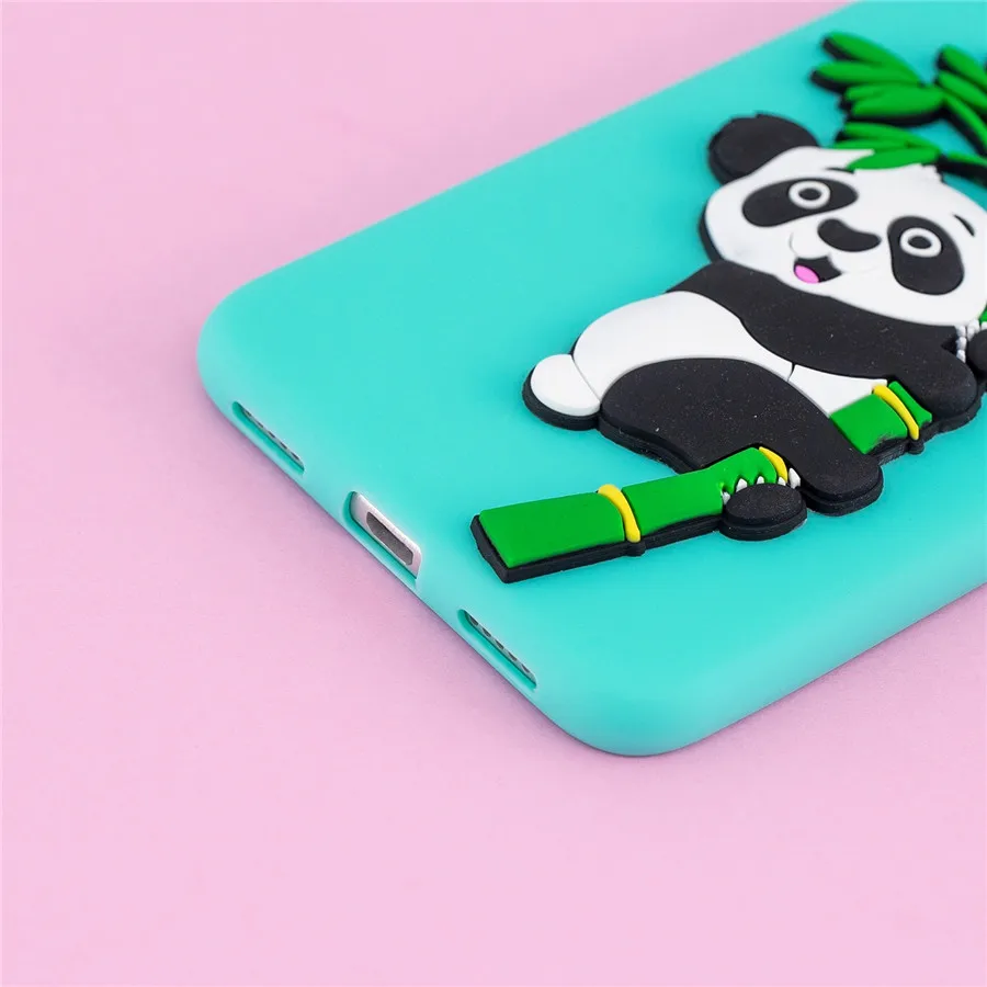 Honor 8 Lite Fundas для huawei P8 Lite чехол для huawei P9 Lite чехол Мягкая панда Единорог ручной работы мультяшный чехол для телефона s