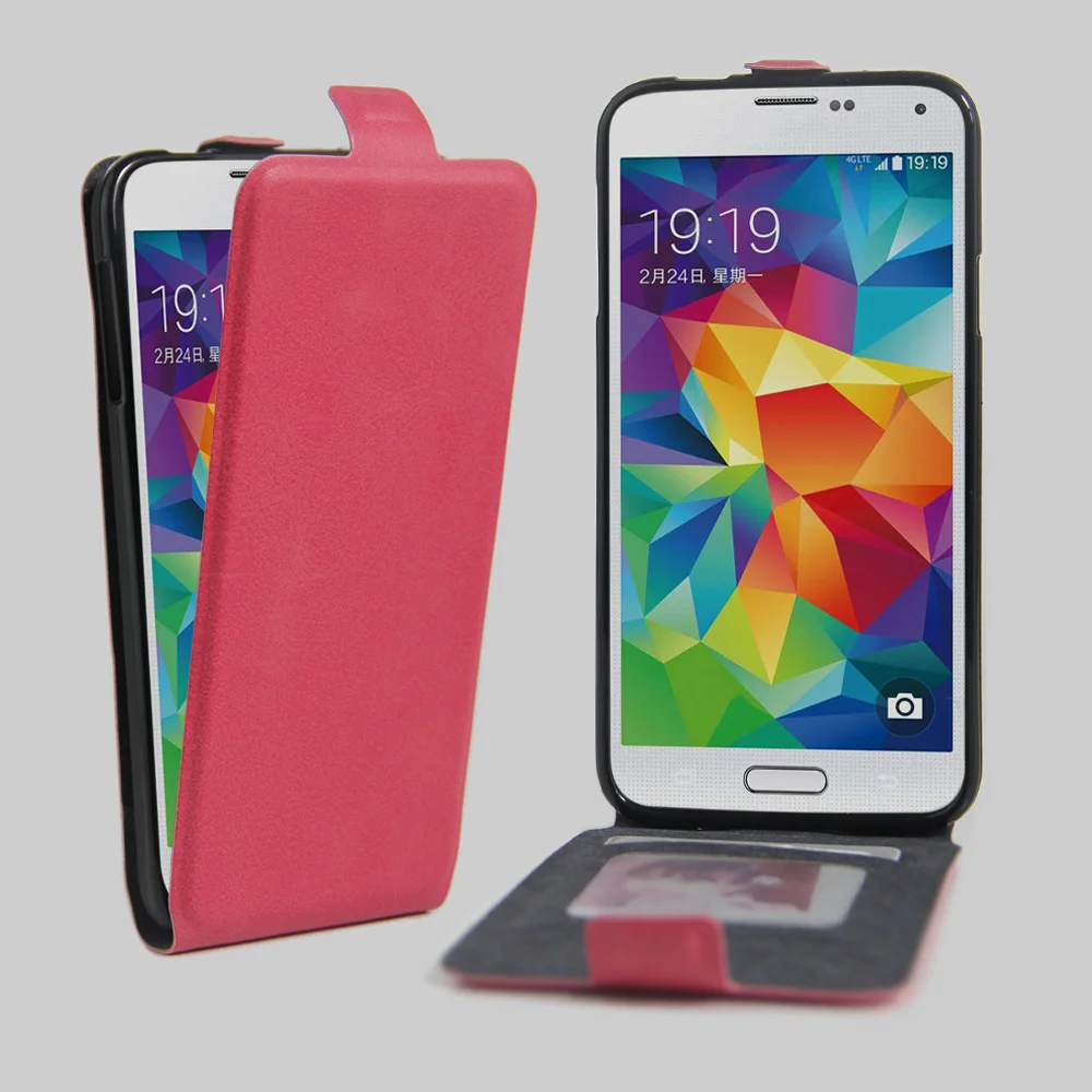 Мобильный Телефонные Чехлы для Galaxy S5 случае раскладушка флип PU покрытие края