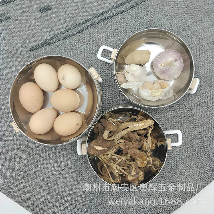 Модный корейский ланч-тоут Bento термос-контейнер для еды из нержавеющей стали