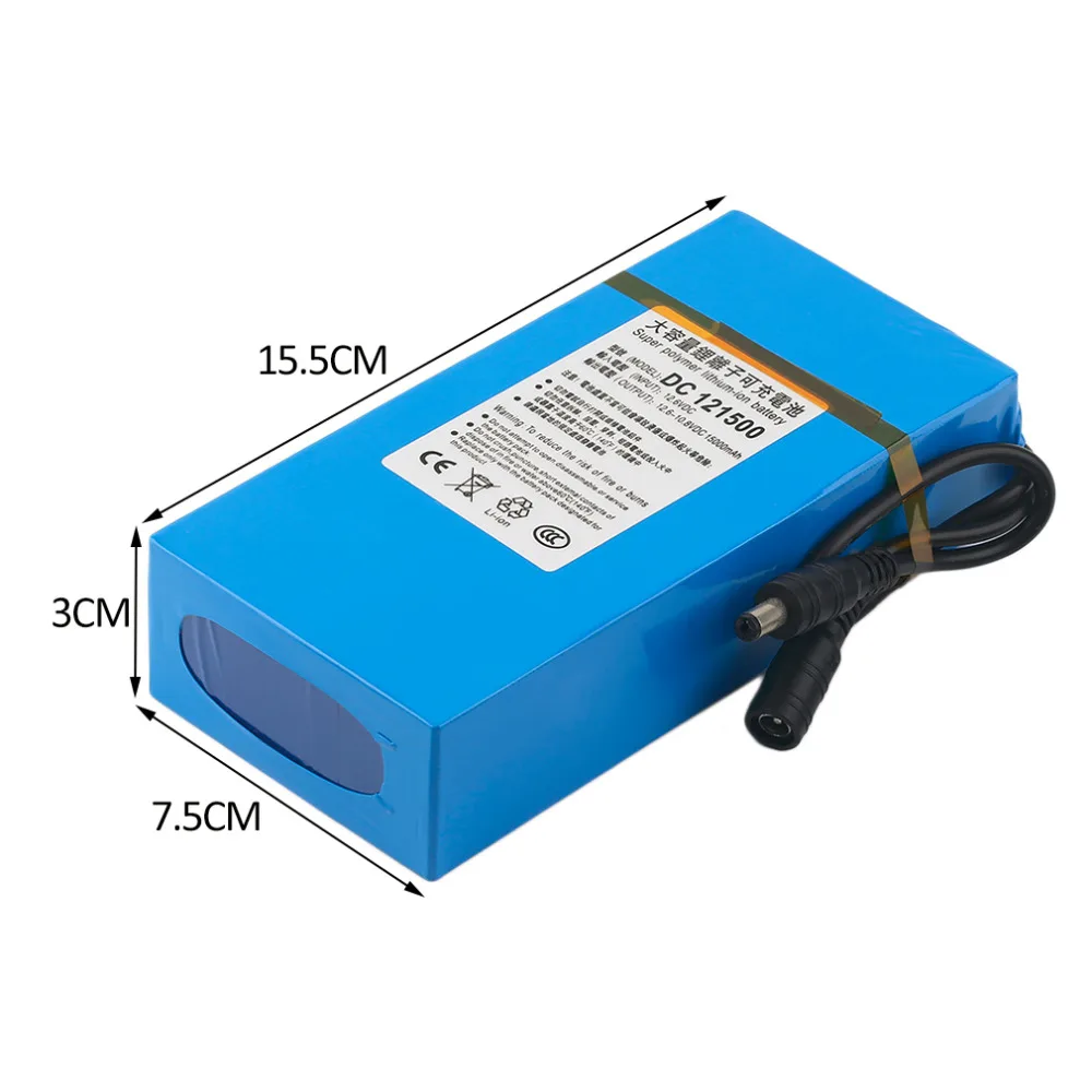 DC12V супер сильный 6000MAH мощный литий-ионный аккумулятор резервного копирования