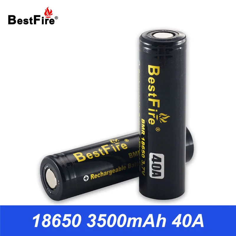 Аккумулятор литий ионный Bestfire 18650 3 7 в 40 А 3500 мАч|battery 18650|li-ion batterybattery 40a |
