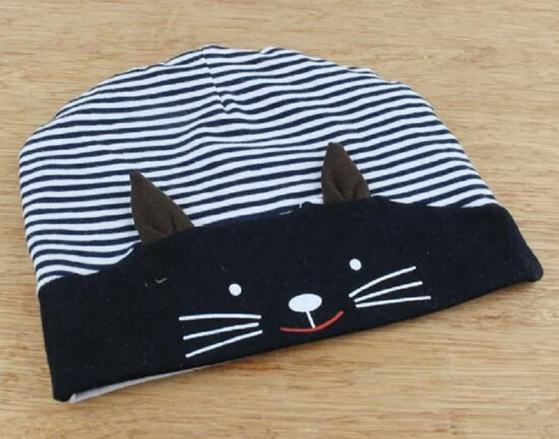 Хлопковая детская шапка в форме котенка шапки для маленьких мальчиков и девочек