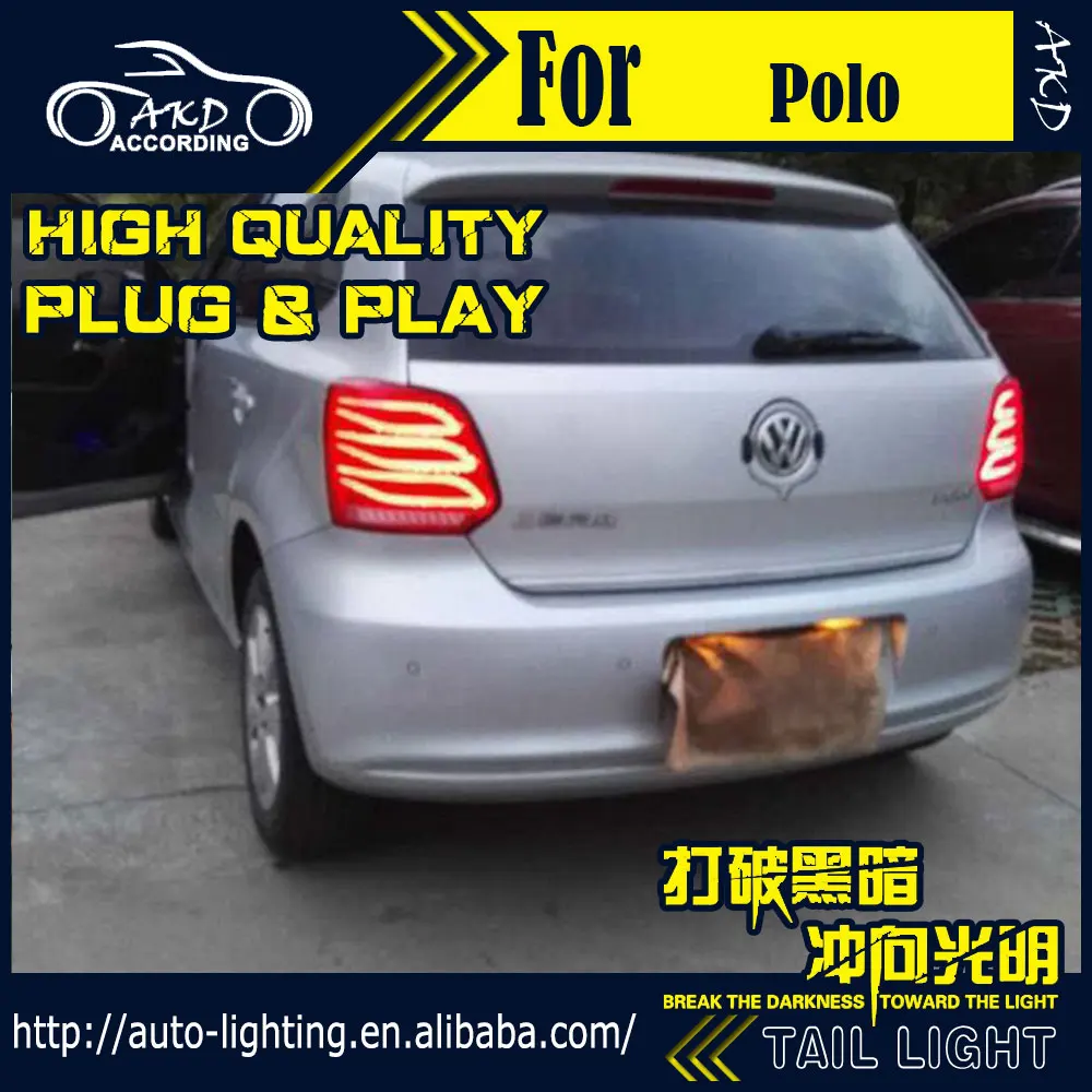 АКД стайлинга автомобилей хвост лампа для VW Polo светильник s поло светодиодный