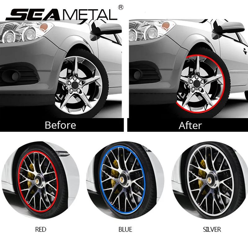 Автомобильный Стайлинг автомобиля протектор обода колеса колесные диски