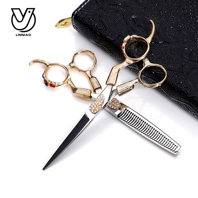 Профессиональные ножницы для волос набор салонной резки утонченные стрижки