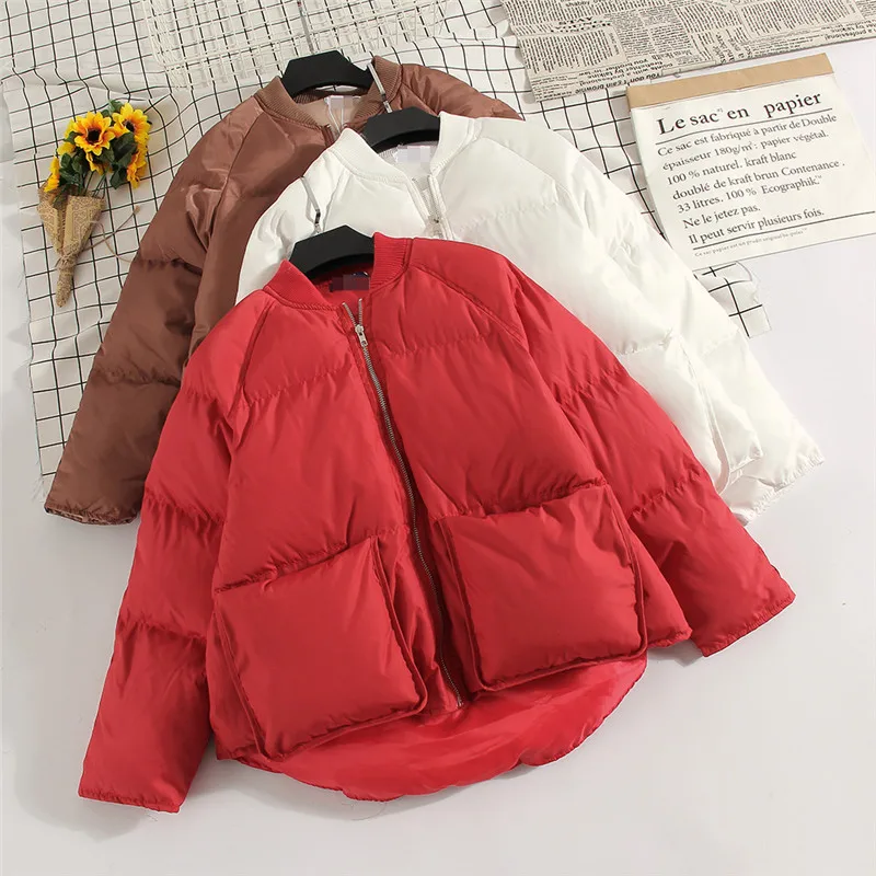 2018 теплая утепленная хлопковая куртка парка повседневное свободное Женское