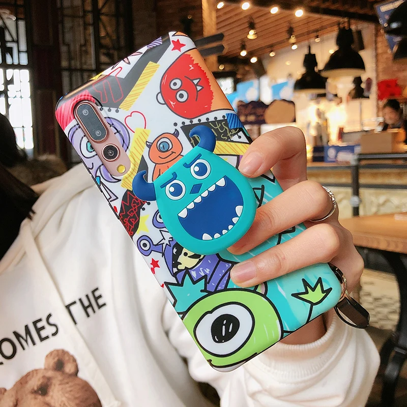 Матовый мягкий чехол для huawei P20 pro с милыми монстрами mate10 20 20X nova3 3i honor10 nova4 +