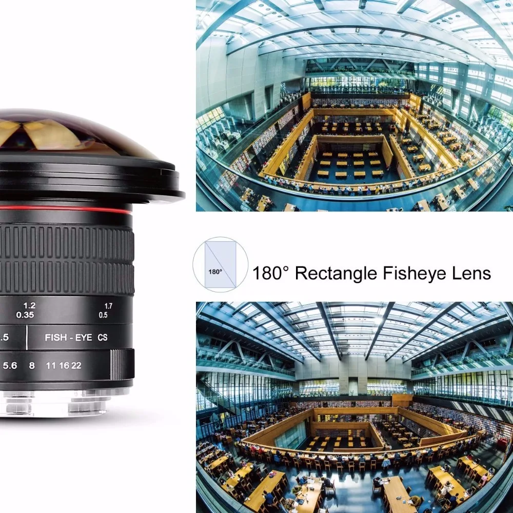 Meike 8 мм f/3,5 широкоугольный Рыбий глаз объектив для Nikon F-mount камера с APS-C