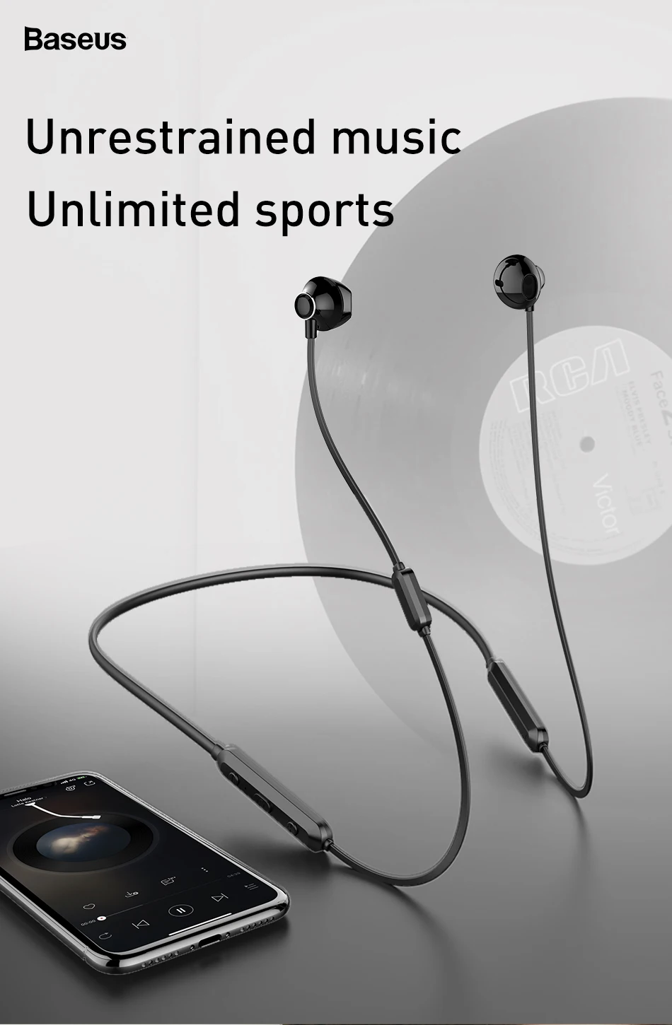 Baseus S11A Bluetooth беспроводные наушники спортивные Bluetooth V4.2 гарнитура наушники для iPhone Xiaomi Handsfree Bluetooth наушники