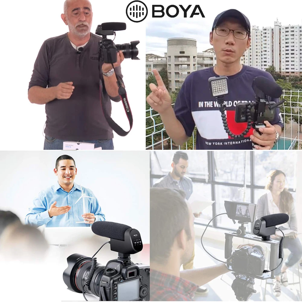 BOYA BY-VM600 кардиоидный направленный конденсаторный микрофон для Canon sony Nikon Pentax DLSR камера
